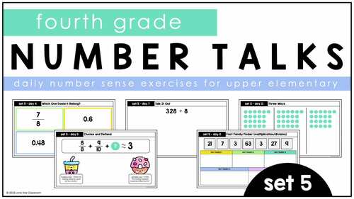 4th Grade Number Talks | SET 5 | Strengthen Mental Math and Build ...