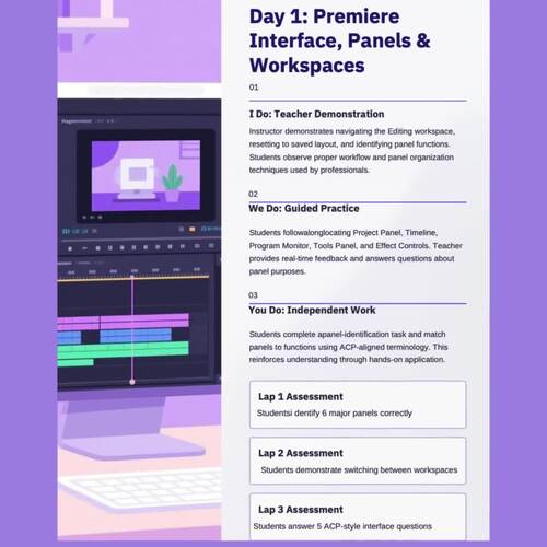 5-Day Adobe Premiere Pro Certification Prep Lesson Plan (Lesson Plan ...