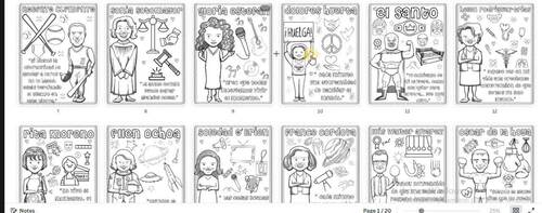 hispanic heritage month spanish coloring pages - El Mes de la Herencia ...