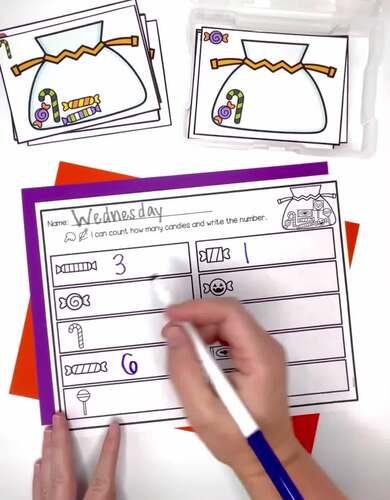 Halloween Math Centers | October Math Centers | Counting & Number Writing 1-20