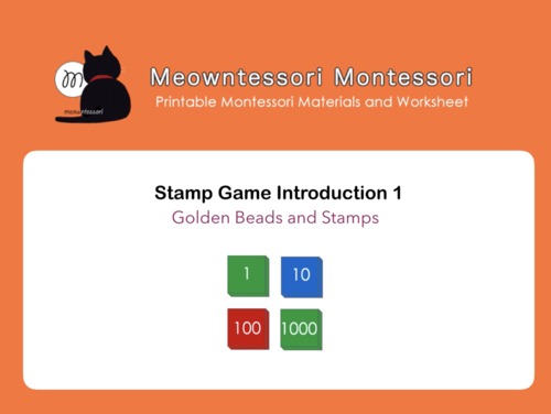Preview of Montessori Stamp Game Introduction Tutorial
