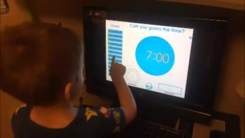 Telling Time 3D Model Interactive Clock - Digital and Analog | TPT