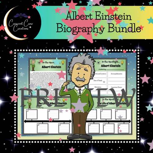 Scientist & Inventor Albert Einstein Biography Bundle Research Project