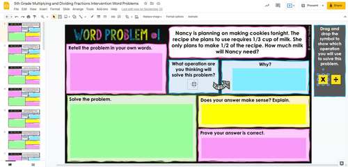 Multiplying and Dividing with Fractions & Mixed Numbers Word Problems ...