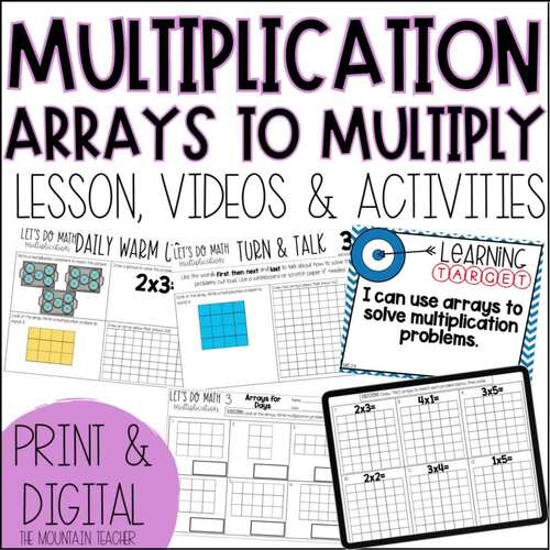 Multiplication Arrays Worksheets | Multiply Using an Array Activities