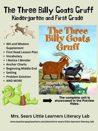 The Three Billy Goats Gruff Reading Comprehension Activities | Wit & Wisdom