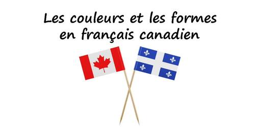Preview of Video Shapes Colors Canadian French Vidéo formes couleurs français canadien