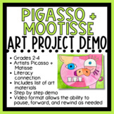 Art Project Teacher Demo - Pigasso and Mootisse (Grades 2-4)