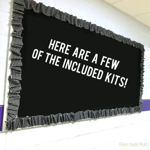Bulletin Board Kits with Printable Letters Bundle for the Whole Year