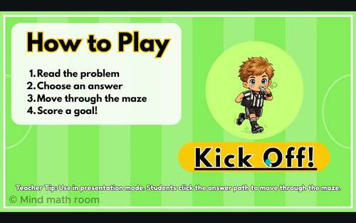 3rd Grade FIFA World Cup 2026 Math Maze Review | Printable ...