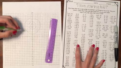 Halloween Math Monster Coordinate Graphing Picture #mathdeals26