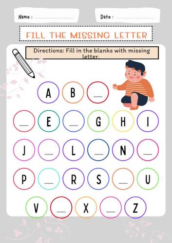 Fill the missing letter by tippayarat suphpon | TPT