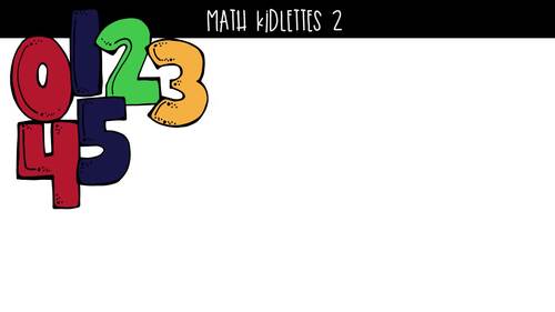 Math Kidlettes 2 clip art, numbers COMBO PACK by Melonheadz Clipart