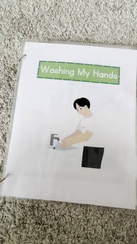 Interactive Hand Washing Steps Book | Autism Support | Preschool Sped