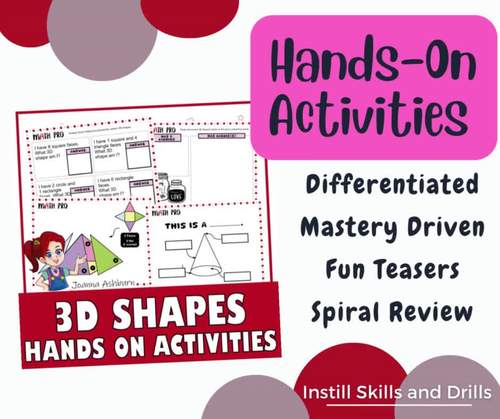 3D Shapes Math Center Activities and Enrichment Worksheets | TPT