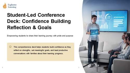 Student Led Conference Deck Confidence Building Reflection Goals Grades ...