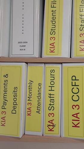 Administration Binder Labels