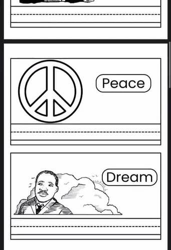 Martin Luther King Jr Trace and Write Book- Vocabulary Words-MLK ...