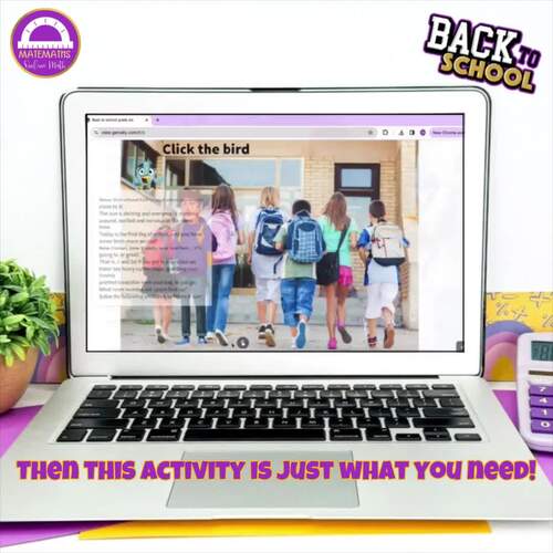 Back to School 6th Grade Math Review | Digital Escape Room by Matemaths