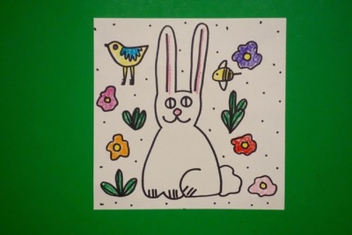 Preview of Let's Draw a Spring Bunny!