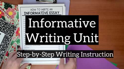 Informative Writing Unit Informational Text Essay Print + Digital ...
