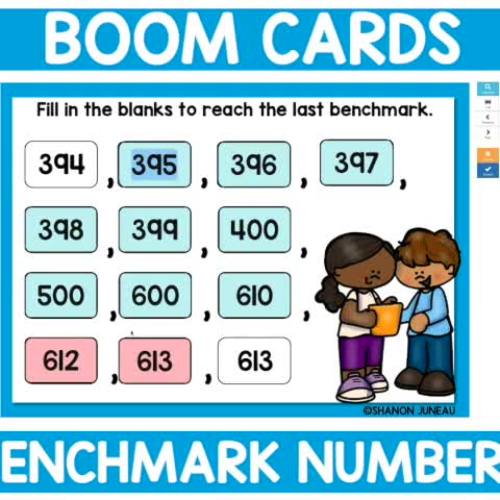 Benchmark Numbers using Boom Cards by Shanon Juneau We are Better Together