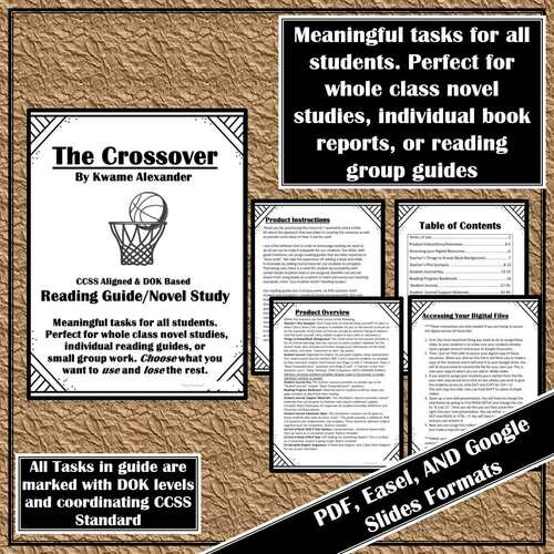 the crossover novel study pdf