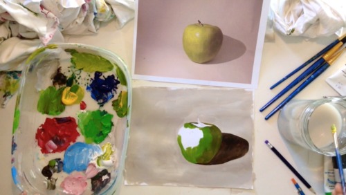 Preview of LESSON #11: Painting an Apple