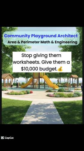 Design a Playground | Area & Perimeter Math Project | STEM PBL | Grades 3-5