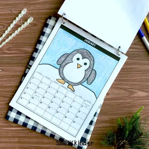 Directed Drawing Calendar 2024 and 2023 Calendar Parent Christmas Gift for  Parent Printable Activity