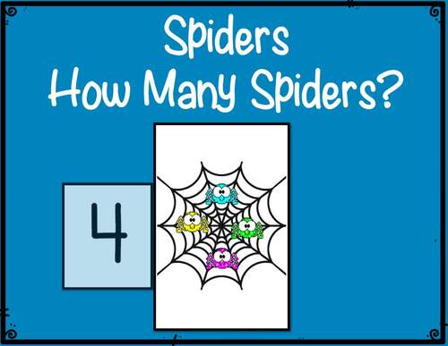 Spider Counting Games: How Many Spiders? by The Teaching Scene by Maureen