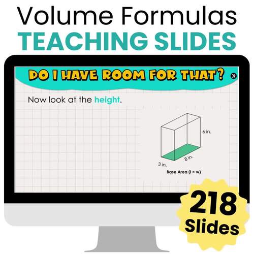 Using Volume Formulas - 5th Grade Math Teaching Slides by Jennifer Findley