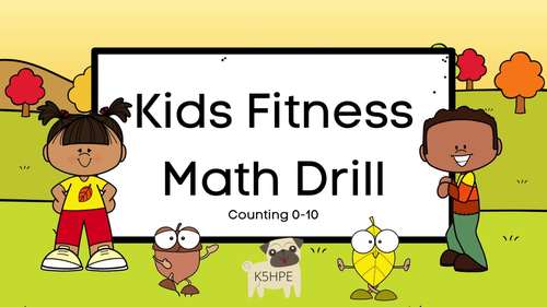 September Counting, Kids Fitness Math Drill Brain Break, Video & Slides!