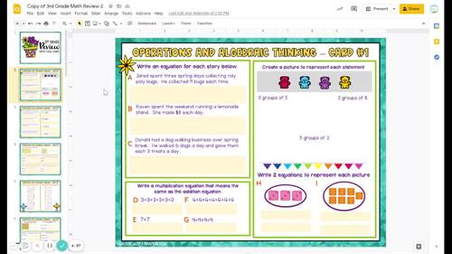 3rd Grade Math Review Test Prep
