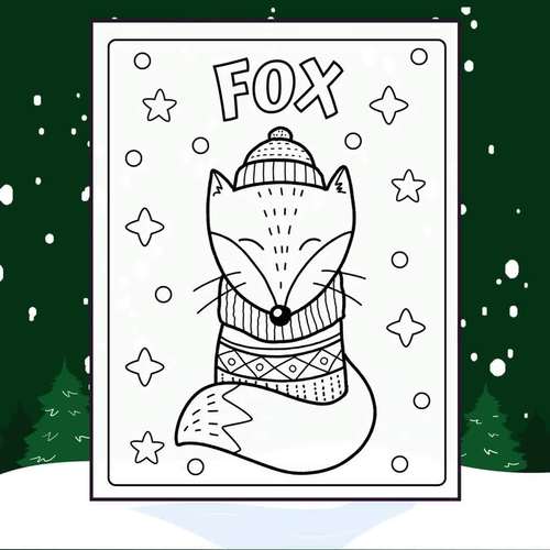 Winter Animals Coloring Pages | Winter Coloring Pages | Winter Coloring