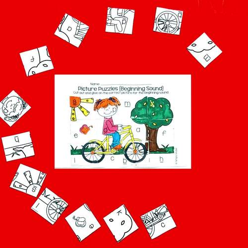 Spring Picture Puzzles by Simply Kinder | Teachers Pay Teachers