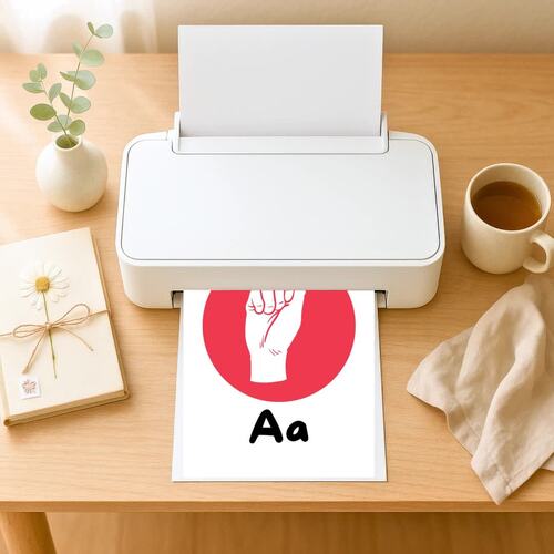 ASL Alphabet Flashcards A to Z | American Sign Language | PreK and Up