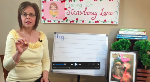 Preview of VIDEO: Reading: Set 1. Lesson 60. Word Family Pattern -ug