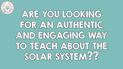 Solar System and Planets Activity Foldable Accordion by The Owl Teacher