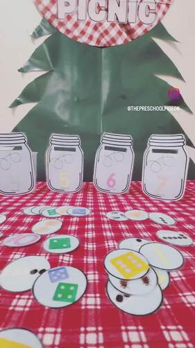 Matching Numerals to Quantities Insect Study Math Activity - Bug Activity # 1-10
