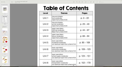 Level 0.5 Language Arts Leveled Daily Curriculum FILE FOLDER ACTIVITIES