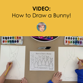 Free Teaching Video: How to Draw a Bunny  Easy Easter Activity