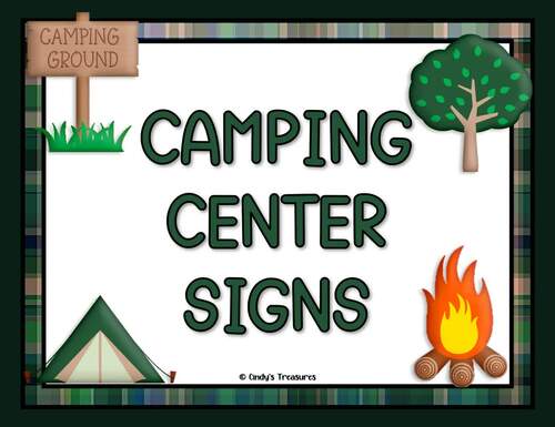 Camping Center Signs by Cindy's Treasures | TPT