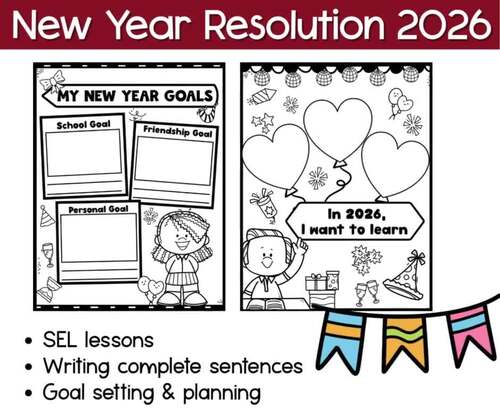 New Year Goal Setting 2026|New Year's Resolution 2026 by Kidz Learning ...