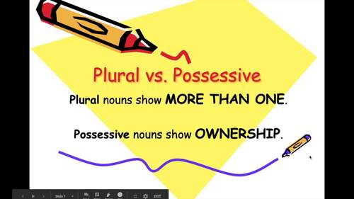 Plural vs. Possessive Nouns | The Game by Happy Reading With Katie