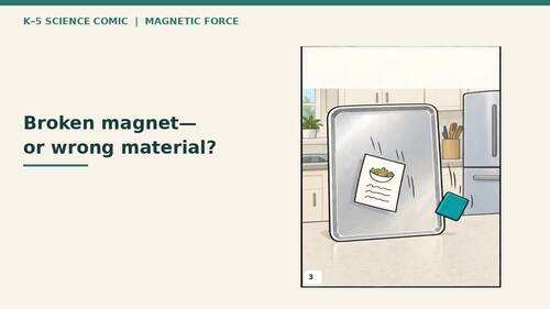 Magnetism & Materials Science Comic | K-5 | NGSS | Kitchen Comics S02 Ch04