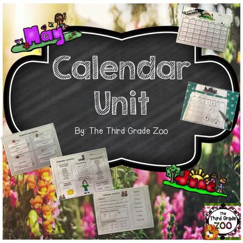 Calendar Unit by The Third Grade Zoo Teachers Pay Teachers