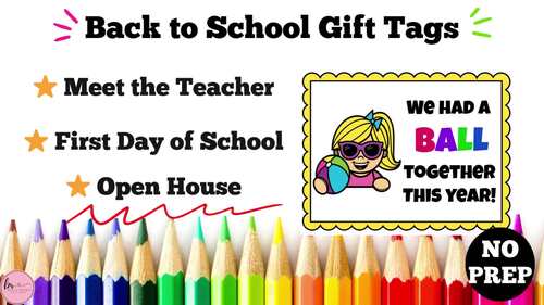 Back to School Student Gift Tags with Counting to 10 Puzzles | TPT