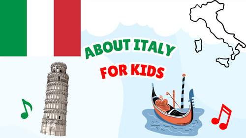 Preview of Italy for Kids | Short 1 Minute 22 Sec Educational Video with Real Footage + MP3