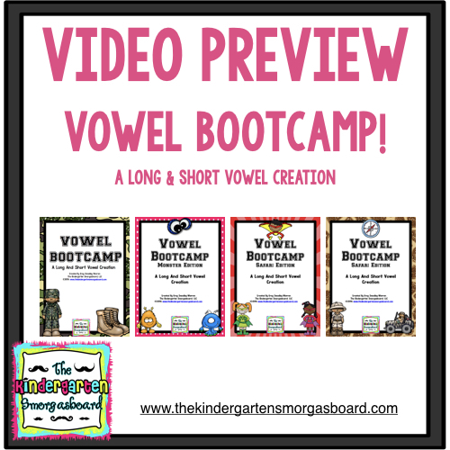 Preview of Video Preview: Vowel Bootcamp! A Long & Short Vowel Creation